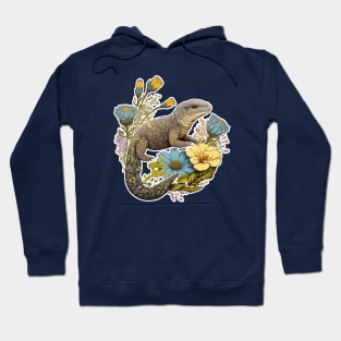 Water Colour Lizard Hoodie